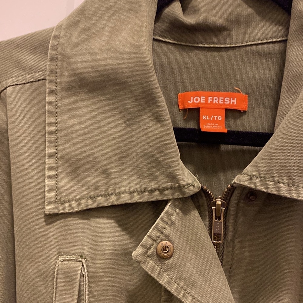 Olive Utility Jacket for Women - Picture 4 of 10